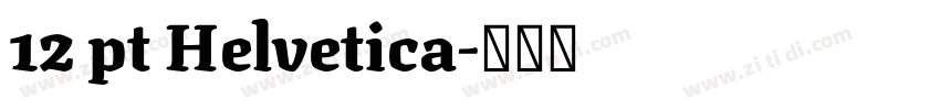 12 pt Helvetica字体转换